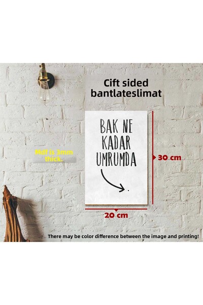 Borambalaj Ce mă îngrijă designul picturii MDF 20x30 cm