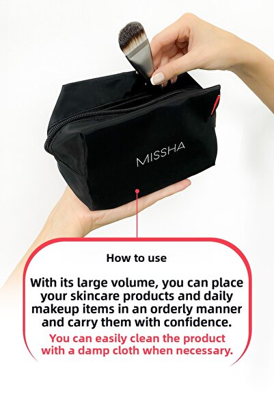 Missha Large Size Look Makeup Bag - Pouch B Round