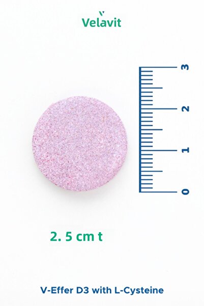 Velavit V-Effer D3 with L-Cysteine 20 Effervescent Tablets