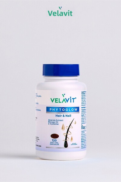Velavit Phytoglow Hair & Nail 120 Soft Gel Capsules