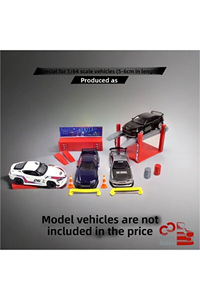 ÜRETİM مجموعة أدوات إصلاح الديوراما بمقياس 1/64 - عرض، رافعة، نموذج برميل عائ...