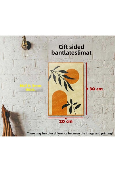 Borambalaj Tablou cu ilustrații florale tematice colorate 20x30 cm