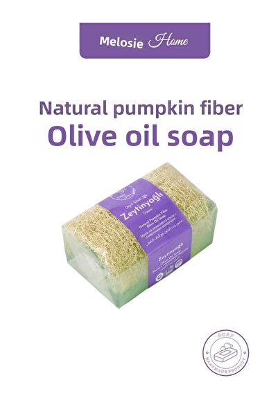 MELOZİ HOME Pumpkin Fiber Olive Oil Soap
