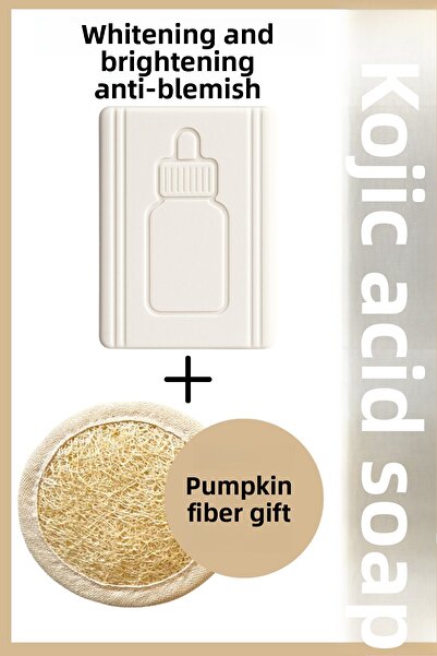 EPİZEN صابون حمض كوجيك بحليب الأرز - قالب تنظيف مبيض ومضاد للعيوب كوجيك