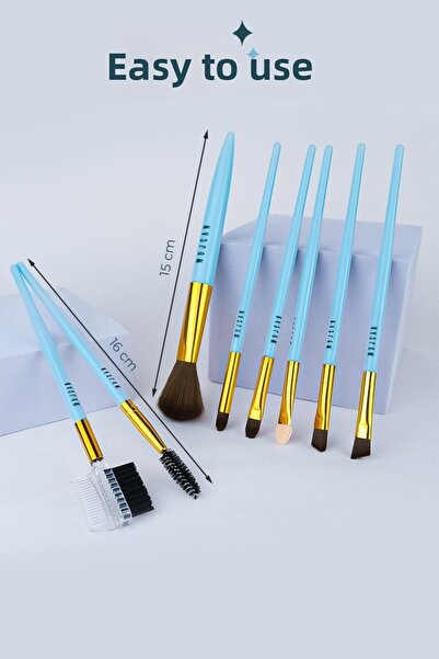 MUJGAN Lilac Brush Set of 8