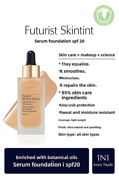 Estee Lauder Futurist Skintint Serum Foundation 30ml - Spf20 Color: 1N1 Ivory...
