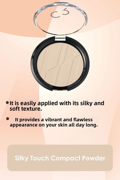 Golden Rose Silky Touch Compact Powder No: 01 Ivory - Sıkıştırılmış Pudra
