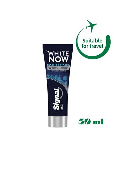 Signal White Now Toothpaste Travel Size Stain-Free Whiteness Effective Stain Removal 50 ml