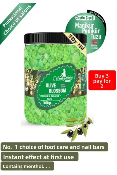 Smoothly Pedicure Salt Olive Flower 1 Kg