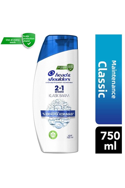 Head&Shoulders 750 ml Classic Care Shampoo Effective Against Dandruff