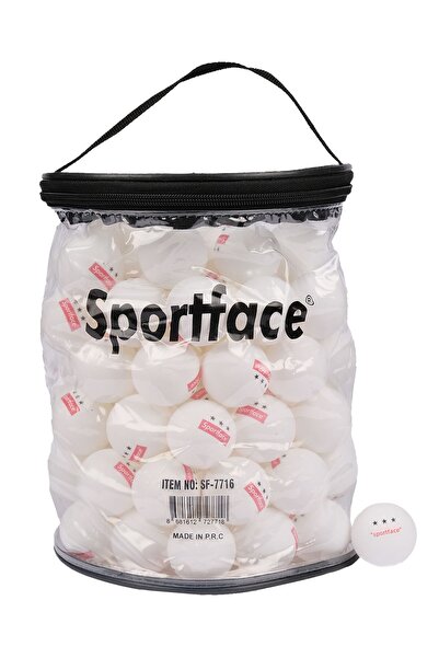 Sportface Sf-7716 100 Pieces White Table Tennis 3 Star Game Balls