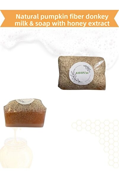 SAVON'ist صابون حليب الحمار والعسل مع ألياف اليقطين الطبيعية