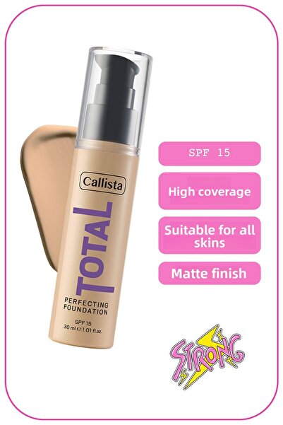 Callista Total Perfecting Foundation 232 - Light Beige
