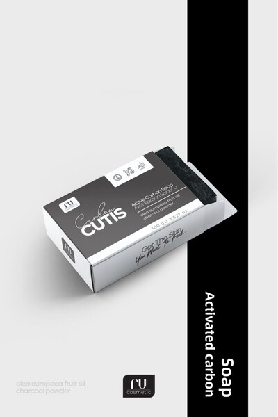 ru cosmetic صابون ديرمكوتيس بالكربون المنشط - إزالة حب الشباب