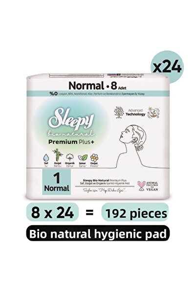 Sleepy بطانية صحية بيو ناتشورال بريميوم بلس - 8X24 (192 قطعة)