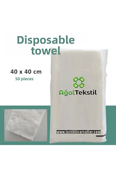 ağol tekstil مناشف للاستخدام مرة واحدة - 50 قطعة (40×40 سم) |   الاستخدام العملي