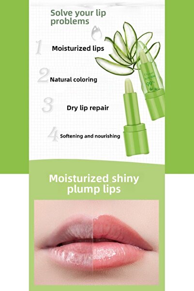 MUJGAN Aloevera 99% Lip Care Moisturizing Magic Lipstick