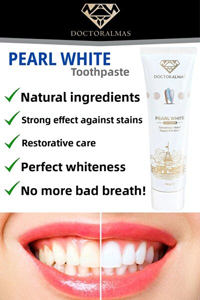 Doctor Almas معجون أسنان عشبي 100% بخلاصة الإكينيا |   تأثير التبييض |   تأثي...