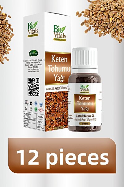 Bio Vitals زيت بذور الكتان 50 مل - علبة 12 قطعة