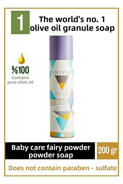 Olivos مسحوق الجنية الطبيعي بزيت الزيتون العضوي، صابون الأطفال المحبب، صابون ...