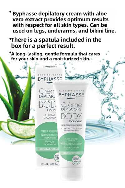 BYPHASSE Hair Removal Cream with Aloe Vera Extract 125ml