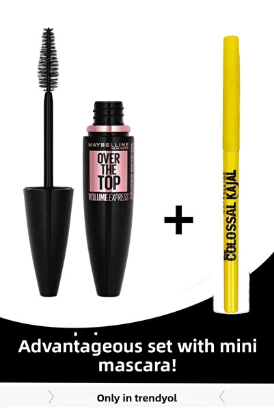 Maybelline New York Over The Top Mascara and + Colossal Kajal Liner Black7678...