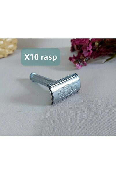 KaktüsKedi Παραδοσιακή ξυριστική μηχανή Yuma 10 φύλλων με ξυράφι - Νοσταλγικό σχέδιο