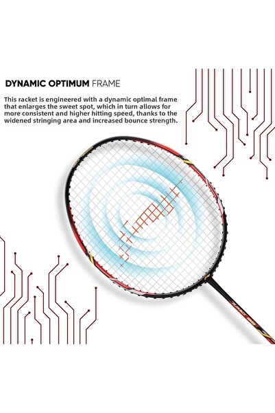 Li-Ning Turbo 99 Carbon Fibre Unstrung Badminton Racket with Full Racket Cover