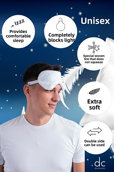 denizlicotton Supersoft Velvet Extra Soft, Αντιβακτηριακή Επιθέματα Ματιών / Μάσκα ματιών για γυναίκες και άνδρες