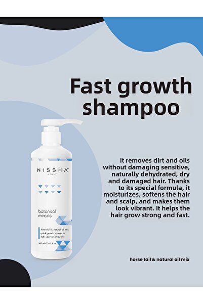 Nissha Super Fast Growth Effective Special Content Shampoo 5-7 cm Growth 500ml