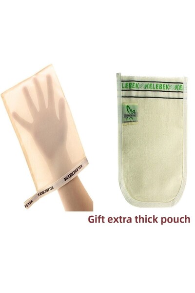 Kelebek Kese مقشر حمام من حرير شرنقة أصلي + هدية سميكة للغاية