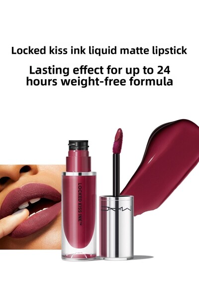 M.A.C Locked Kiss Ink 24hr Liquid Matte Lipstick - Vixen - 4ml -773602646128Mac_