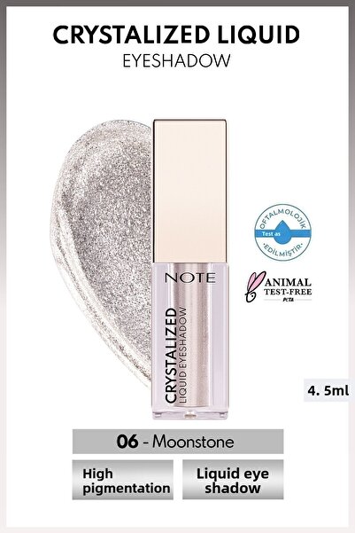 NOTE 06 Moonstone Metallic Crystalized Liquid Eyeshadow