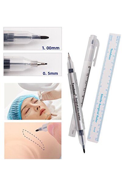 SYS قلم تحديد الحواجب والقياس في تطبيقات الماكياج الدائم Microblading