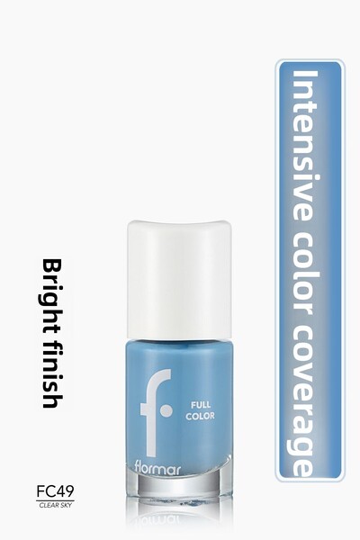 Flormar Full Color Nail Enamel, FC49 Clear Sky