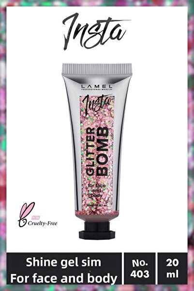 Lamel Cosmetics لاميل إنستا جل جليتر رقم 403 20 مل