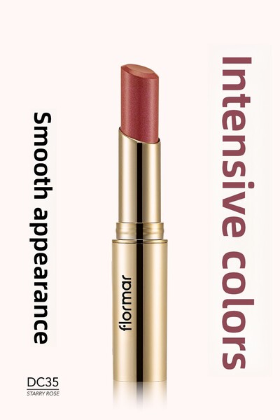 Flormar أحمر شفاه فاخر من الكشمير ستايلو ميتاليك داستي روز DC358690604209798