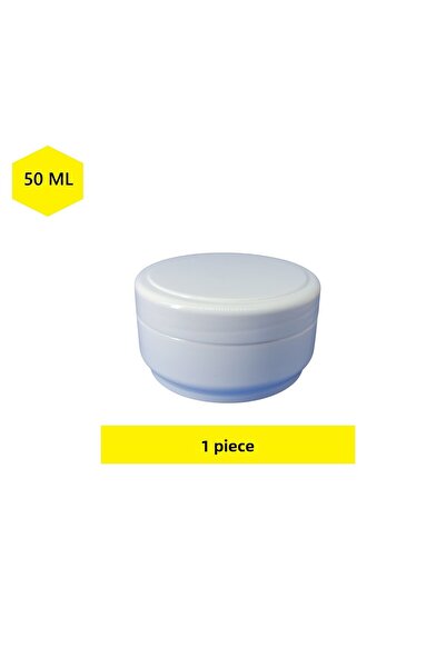 demethome Cutie goală pentru pomadă-cremă-cosmetice 50 ml Borcan de cremă din plastic 50 cc 1-5-10-25-50-100-250 bucăți opționale