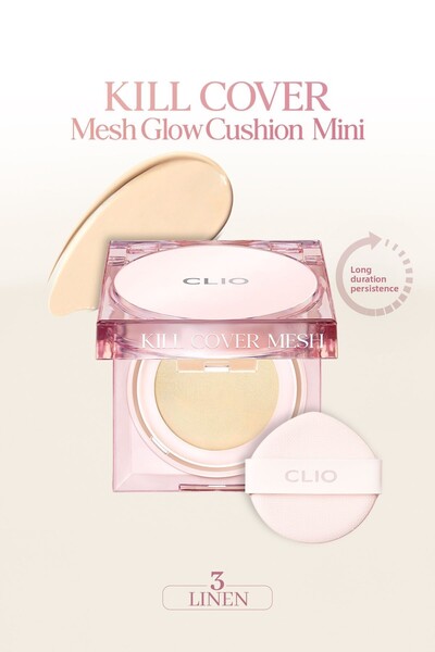 CLIO Clio Kill Cover - Intense Moisture, Radiance Cushion, Mesh Glow, Mini (3...