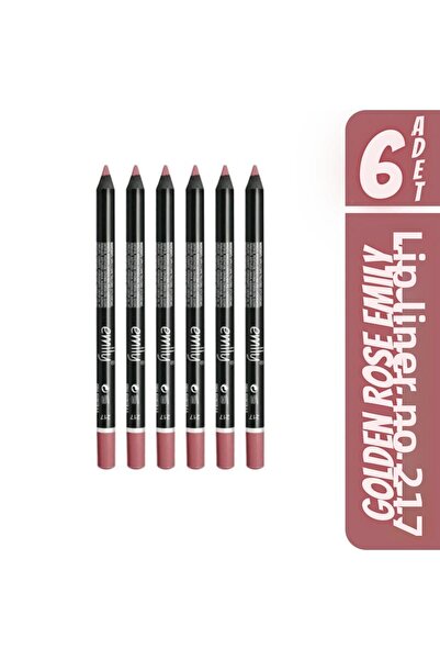 Golden Rose قلم الشفاه إميلي رقم 217 × 6 قطع