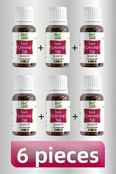 Bio Vitals 20 مل 6 قطع زيت بذور التين