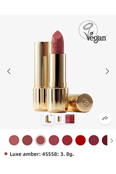 Oriflame جيورداني جولد - أحمر الشفاه المتوهج الأبدي SPF 25 لوكس العنبر