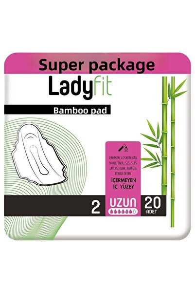 Lady Fit وسادة ليدي فيت بامبو سوبر طويلة 20 وسادة