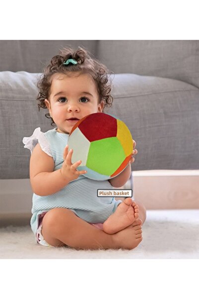 Peluş Sepeti Halley Toy 12 Cm Rattle, Colorful Soft Ball