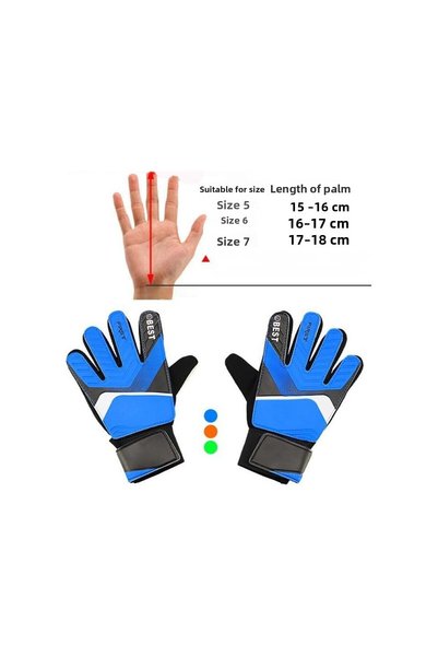 AyShop Boy's Goalkeeper Gloves with Wrist Bandage Tie