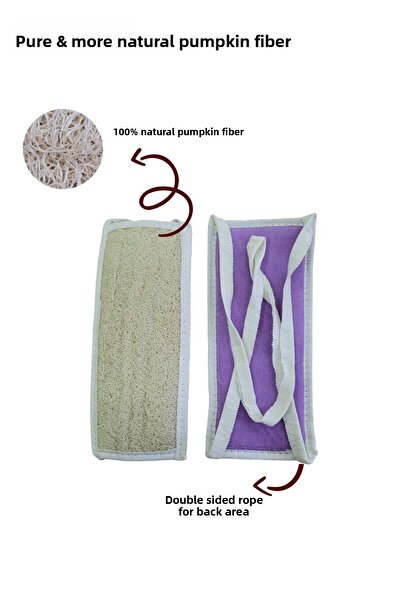 Bilian حقيبة ظهر طويلة من ألياف اليقطين الطبيعية، حقيبة حمام، عضوية 100%، للع...