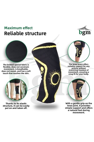bgm Orthopedic Knitted Simple Knee Pads - Knitted Closed Patella