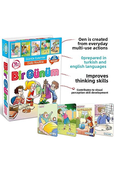 Circle Toys Educational Cards - A Visual Day Composed Set
