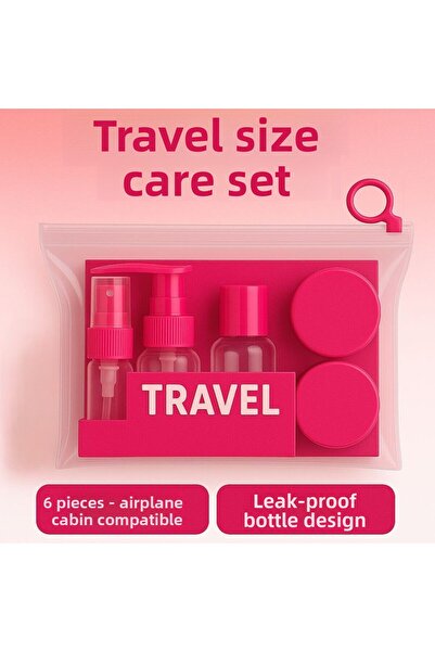 TARIK HOME مجموعة مستحضرات التجميل والعناية بالسفر الملونة مكونة من 5 قطع، مت...