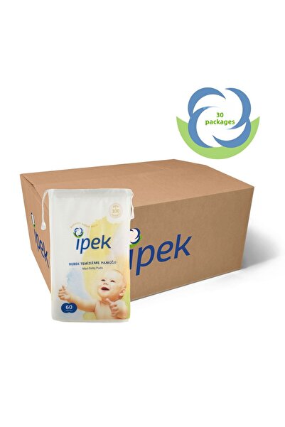 İpek قطن تنظيف سيلك ماكسي للأطفال 30 عبوة من 60 قطعة